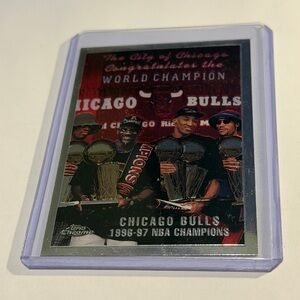 Michael Jordan Chicago Bulls 1996-97 Topps Chrome Basketball Card Vintage